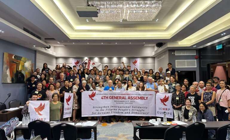 ICHRP 4th GA Assembly: The Peace We Want! A Global Conference on the US Counterinsurgency Strategy and its Impacts on the Filipino People’s Aspiration for Just and Lasting Peace!