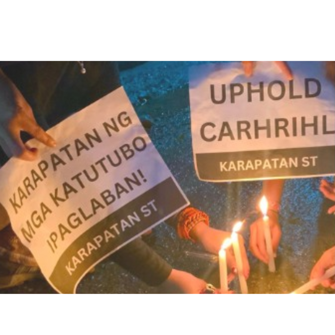 AFP MUST ADHERE TO THE RULES OF WAR! UPHOLD INTERNATIONAL HUMANITARIAN LAW! UPHOLD COMPREHENSIVE AGREEMENT ON HUMAN RIGHTS AND INTERNATIONAL HUMANITARIAN LAW! JUSTICE FOR MARIFE GAYADAN! DEFEND MINDORO!