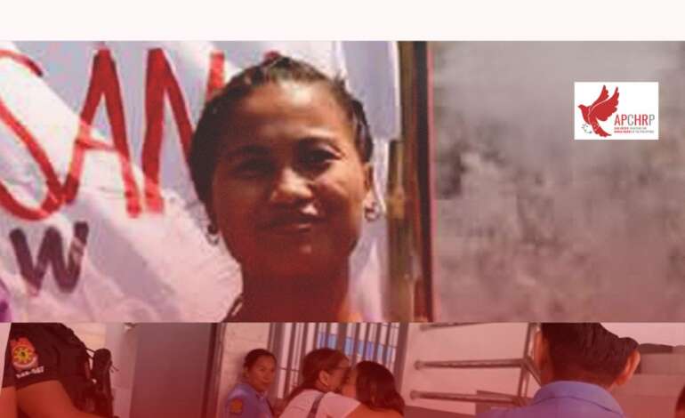 APCHRP: Stop the persecution of progressive campaigners! Free Pauline Joy Banjawan!