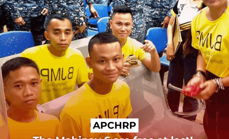 APCHRP: The Mabinay 6 are free at last! Release all remaining political prisoners
