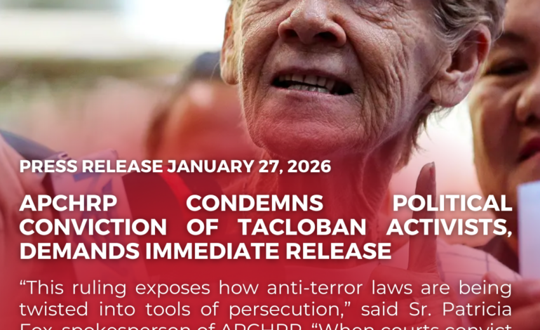 PRESS RELEASEAsia-Pacific Coalition for Human Rights in the Philippines (APCHRP)