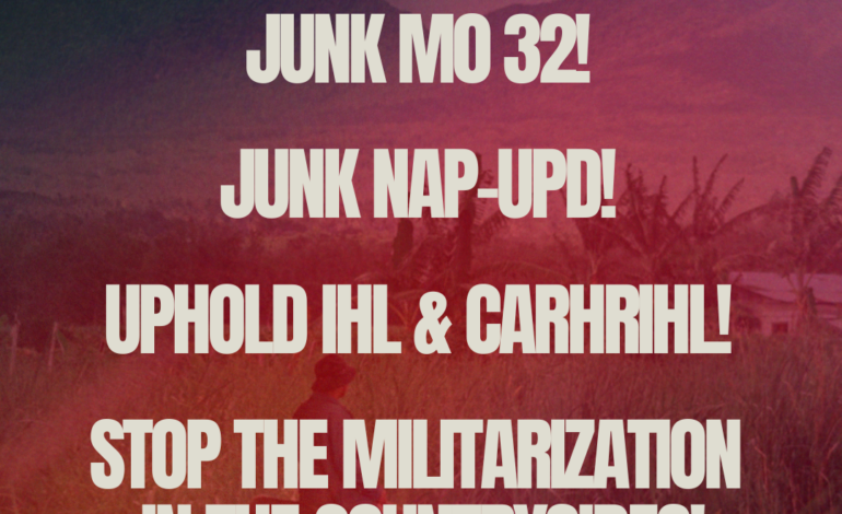 APCHRP: Justice for the Toboso 19! End the militarisation of Negros Island and address the root causes of the revolution instead.
