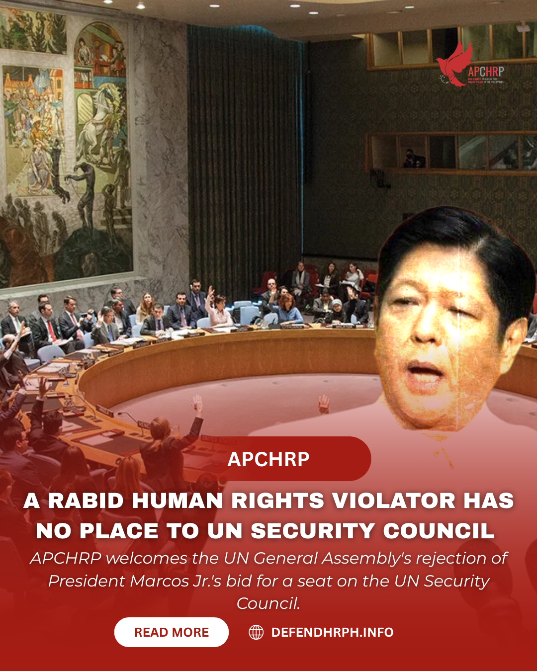 A rabid human rights violator has no place to UN Security Council