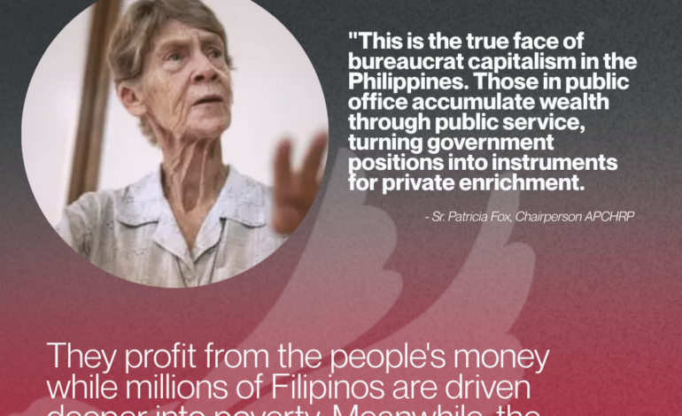 The Asia Pacific Coalition for Human Rights in the Philippines (APCHRP) stands in unwavering solidarity with the Filipino people’s demand to hold Vice President Sara Duterte accountable through the impeachment process.