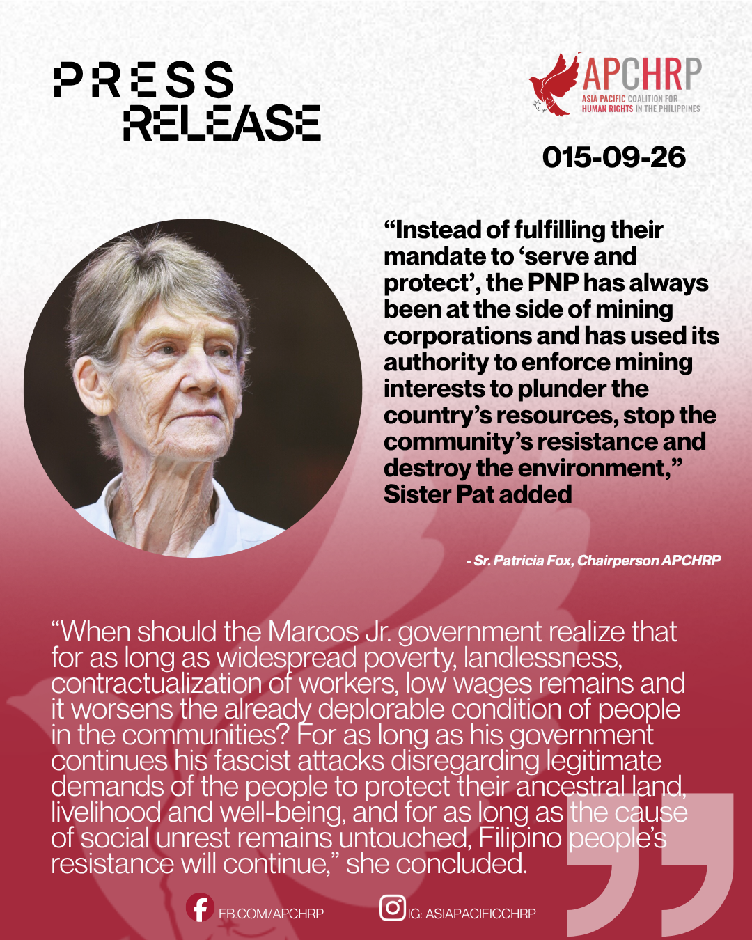 Stand with the people of Kasibu! Stop criminalizing human rights defenders!